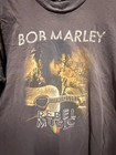 Bay Island Bob Marley Rebel Music Graphic T-shirt Xl Cotton Brown Preowned