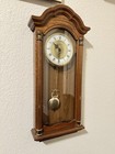 Westminster Quartz Wall Clock 26    Pendulum Chime Wood Case Japan Movement W box