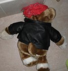 Dan Dee Bulldog Biker Plush Stuffed Toy I Wuff You Leather Jacket Bandana 20  Eu
