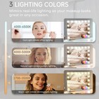 Hollywood Vanity Mirror With Lights  23  X 18  Lighted Makeup Mirror With 15    