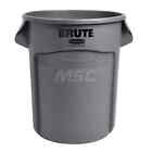 Rubbermaid Fg262000gray 20 Gal Round Gray Trash Can Polyethylene