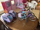 American Girl Doll Furniture Lot - Bicycles  Chairs  Sofa  Wardrobe  Books