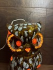 Vintage 70   s Ceramic Great Horned Owl Lamp night Light  Very Unique And Rare