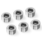 304 Stainless Steel Pipe Fitting - 1  Npt Male Hex Head Socket Plug  6-pack 