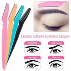 4pcs Eyebrow Razor Trimmer Face Shaver Hair Remover Women Facial Razor Mix Color