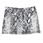 Snakeskin Mini Skirt Womens V Waist Bodycon Stretch Xs-3x Sexy