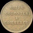 Canada Prince Edward Island Pe-10-9 Halfpenny Token - Ships Colonies   Commerce