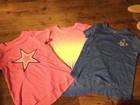 Short Sleeve T Shirts Girls Size 10-12 Patriotic Tees Lot Of Three New Embroider