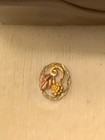 Vintage 10k Black Hills Gold Grape Leaf Cluster Tie Tack Lapel Pin Euc