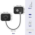4 Pcs Fridge Safety Locks  Dual-use Self-adhesive Home Security Locks With Key