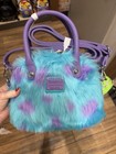 Disney Loungefly Monsters Inc Sulley Mike Wazowski Fur Tote Crossbody Bag 2026