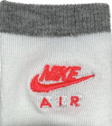 Nike Kids 2 Pk Grey White Crew Polyester Embroidery Athletic Sock Set Sz Xxs