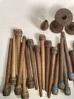 Wood Bobbins Spools Industrial Style 3 -8 75  Wooden Quills Mixed Lot-30