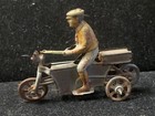 Extremely Rare Vintage 1920 s Tin Litho German Paya Penny Motorcycle Toy