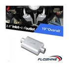 Universal Mufflers Dual Chamber 2 5  Inlet  id  2 5  Outlet  id  Overall 17     