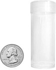 Quarter Coin Storage Tubes - 10 Pack   Archival Quality Plastic Coin Holders    