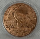 Liberty Indian Head- 1 Ounce Fine  999 Copper Round -  New In Capsule