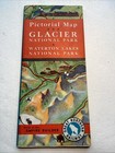 Scarce 1939 Great Northern Railway Pictorial Map Glacier Park Exceptional Shape 
