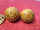 Antique Pair Vintage Victorian Style Ornate Door Knob Brass  W spindle   Extra