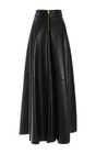 Women s Black Genuine Lambskin Leather Maxi Skirt Leather Outfit Ankle Skirt