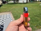 Vintage Scripto Vu Lighter Red Band W  Mini Dice Mid Century 1960   s