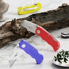 4 Pk Blade Razor Knife Box Cutter Folding Utility Knife Quick Extra10 Blades
