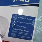 Reusable Waterproof Bed Pad Ultra Soft 4-layer - 34 x36  - With Two 18  Flaps