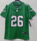 Saquon Barkley 26 Philly Eagles Kid Jersey Kelly Green Youth Medium Stitched