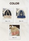 Women Winter Knit Balaclava Hood Hat Thick Warm Button Neck Warmer Beanie Cap