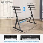 Z Style Adjustable   Portable Heavy Duty Music Stand For Piano Black 