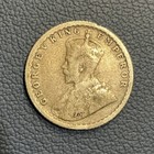 1917 India 1 4 Silver Rupee - World Silver