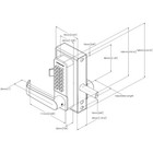 Gatemaster Superlock Single Side Lever 40-60mm Left Hand  bdgsl4060l 
