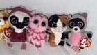 Ty Beanie Boos Plush Key Chain Backpack Clips Lot Leeann Pablo Nibbles Rocco 