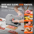 Meat Slicer 180w Electric Deli Food Slicer With 7 5 Inch Sus420 Blade