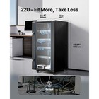 Uimoso 22u Wall-mount Network Cabinet With Glass Door For Server Equipment