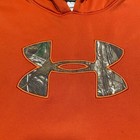 Under Armour Hoodie Mens 3xl Orange Realtree Camo Storm Coldgear Caliber Hunting
