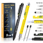 9 In 1 Multifunction Ballpoint Pen With Modern Handheld Tool Measure Technical