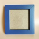 5x5 Picture Frames Blue Solid Wood Frame  Plastic Panel  film Needs To Be Rem   