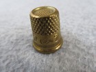 Ez 7 Metal Thimble Very Nice Brass-colored