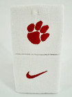 Nike Clemson Tigers Wristbands Adult Ncaa Single Wide White