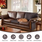 Bszhtech Leather Repair Tape Self-adhesive 3 9x79in  Dark Brown