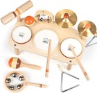 Kids Drum Set - Montessori Toys For 2  Old Boy Girl Birthday Gifts  11 In 1 W   