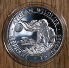 2016 - Somali African Elephant - 100 Shillings - 1 Oz  999 9 Silver - In Capsule