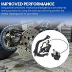 Rear Caliper Hydraulic Brake Kit For Yamaha Blaster 200 Yfs200 1988-2002 Bolt-on