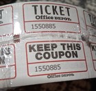 2 Rolls Of 2000  4000total  Gray Double Stub Raffle Tickets Split The Pot 50 50