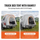 5 5 -6  Truck Bed Tent Outdoor Suv Camping Pickup Tents Double Door 2-3 Person