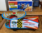 Vintage Tin Toy Space Ship Space Shuttle   Made In Japan Excellent Condition