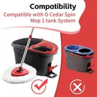 Anrekeyh Spin Mop Head  Base  Handle Replacement For O-ceda 30-58in  White