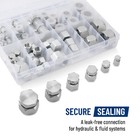 Jic Cap   Plug Fittings Kit 64pcs An Assortment Hydraulic Fitting Set Hydraulic