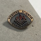 Notre Dame Pin Veritas Scientia Officium Tie Tack Lapel Pin Vintage